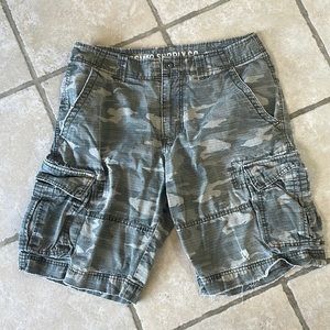 Vintage camo cargo shorts